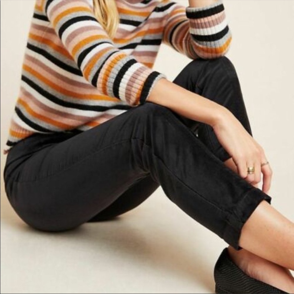NWT Anthro Essential Velvet Slim Trousers
